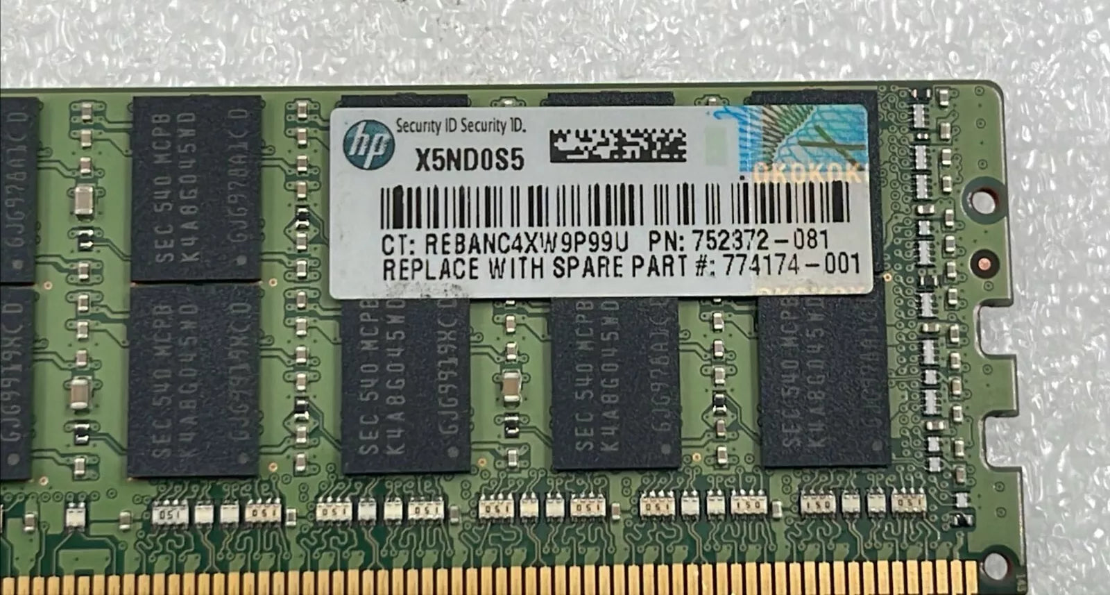 [LOT 8] SAMSUNG 32GB 4DRx4 PC4-2133P M386A4G40DM0-CPB0Q DDR4 HP 752372-081 RAM