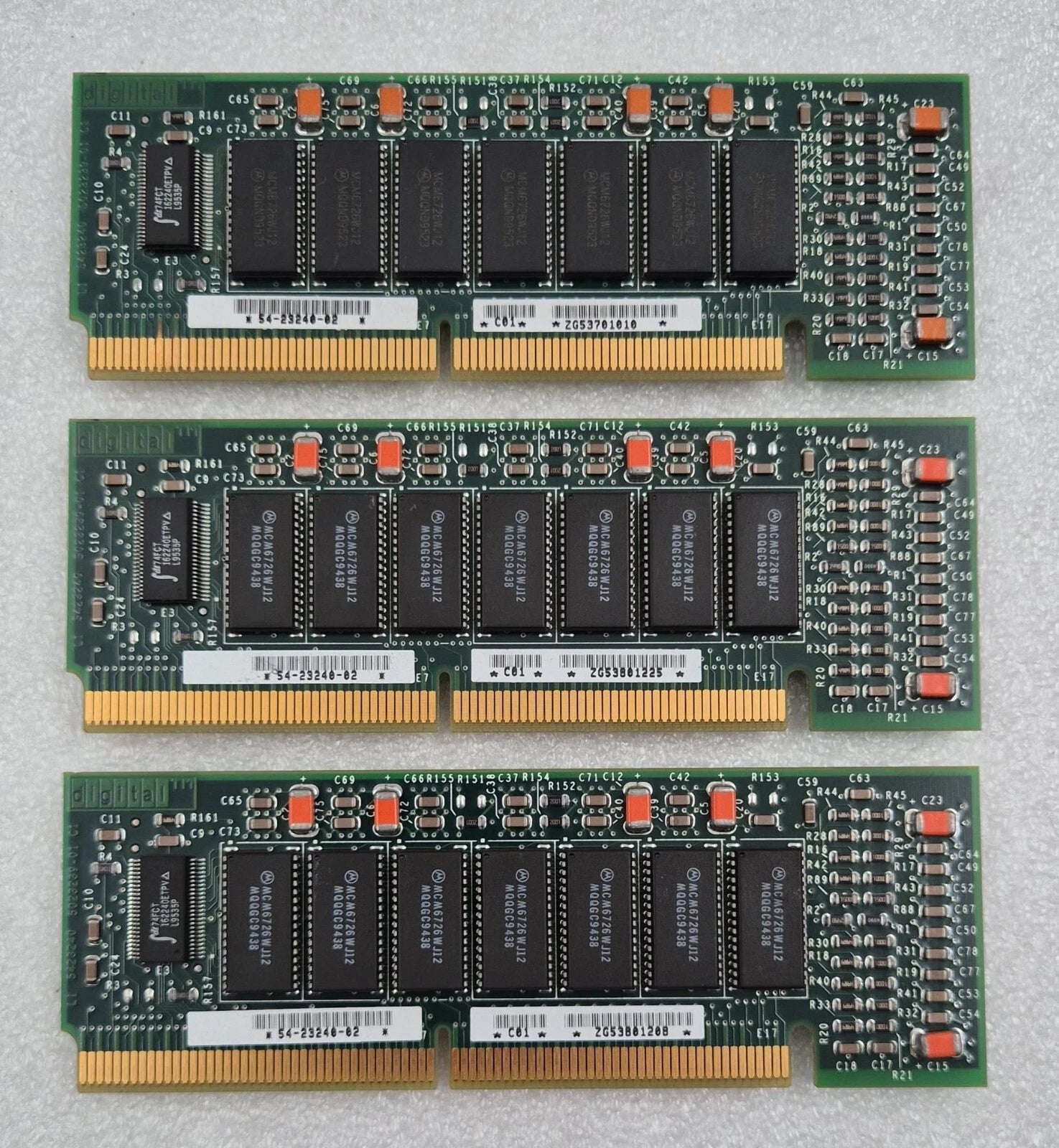 [LOT 3 PCS] DEC DIGITAL 54-23240-02 4MB Memory CACHE OPTION 5423240