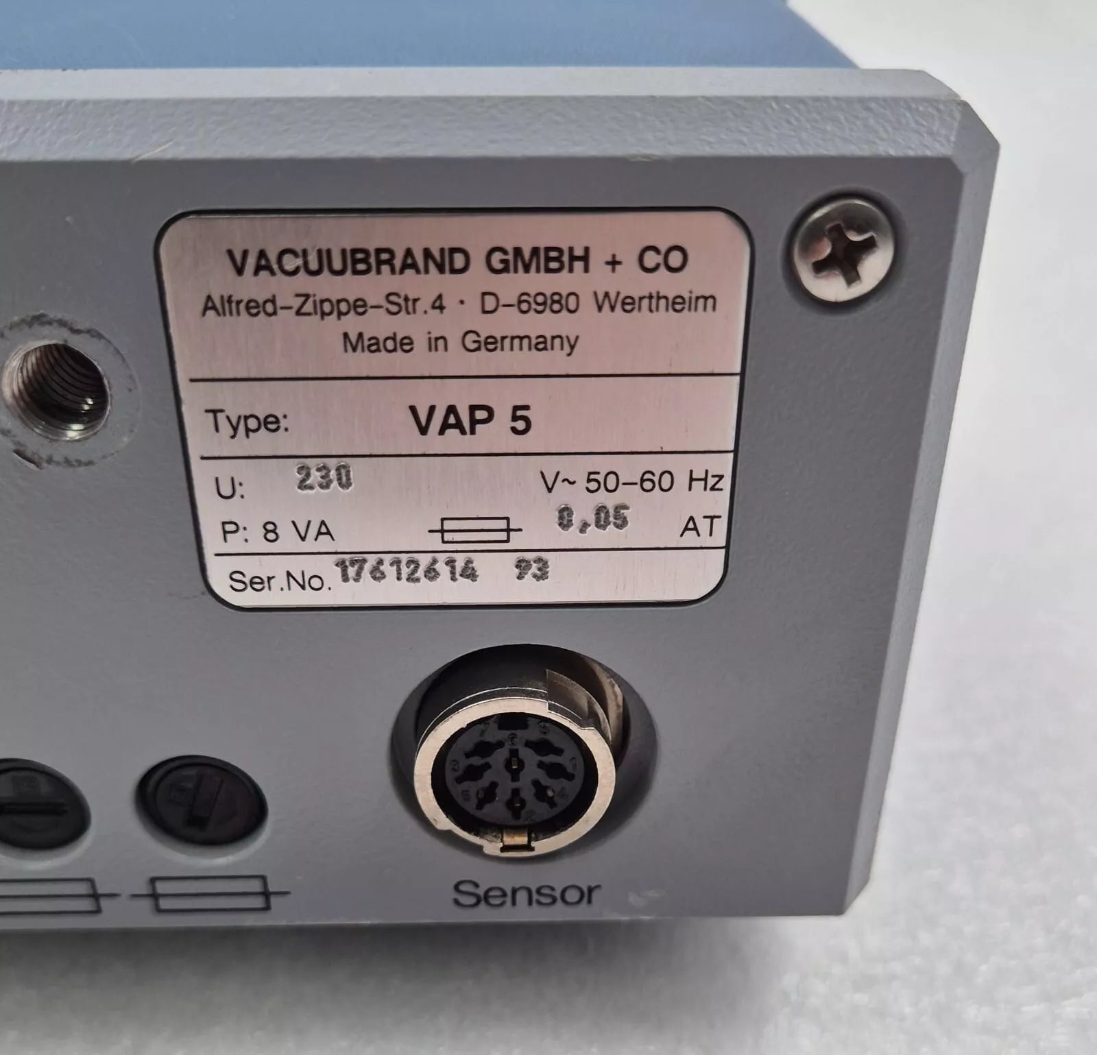VACUUBRAND VAP 5 VACUUM PUMP CONTROLLER 230V