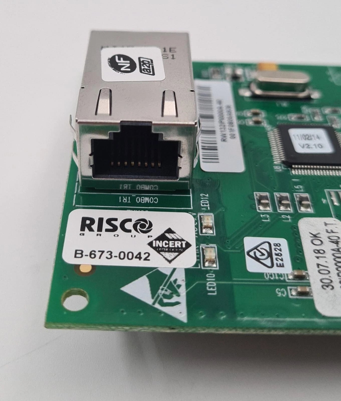 RISCO B-673-0042 Single-Socket Plug-in IP Module RW132IP0000A-40 PCB RW132IP
