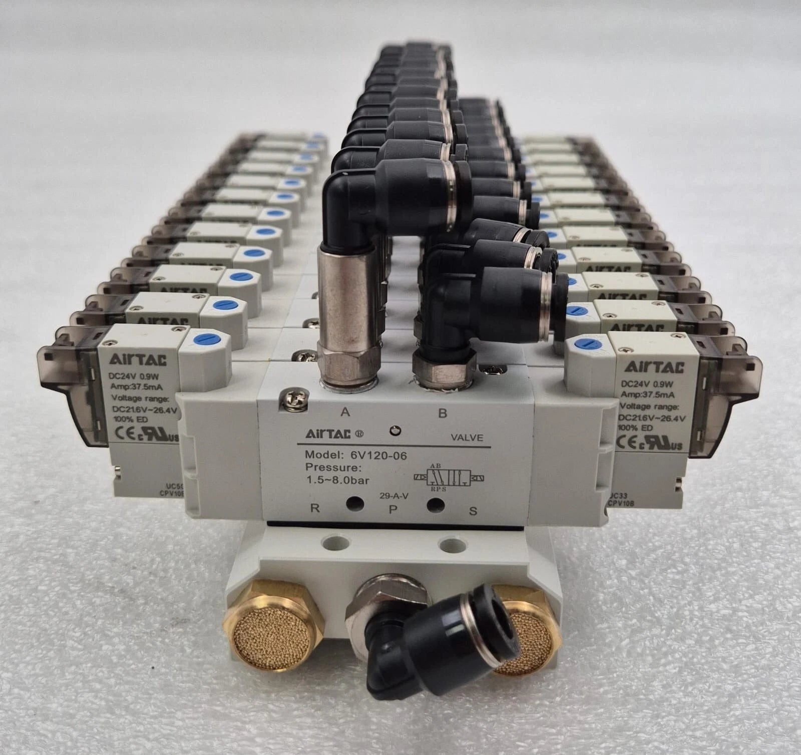 AirTAC 12x 6V120-06 SOLENOID VALVE ASSY1.5-8bar DC24V 0.9W