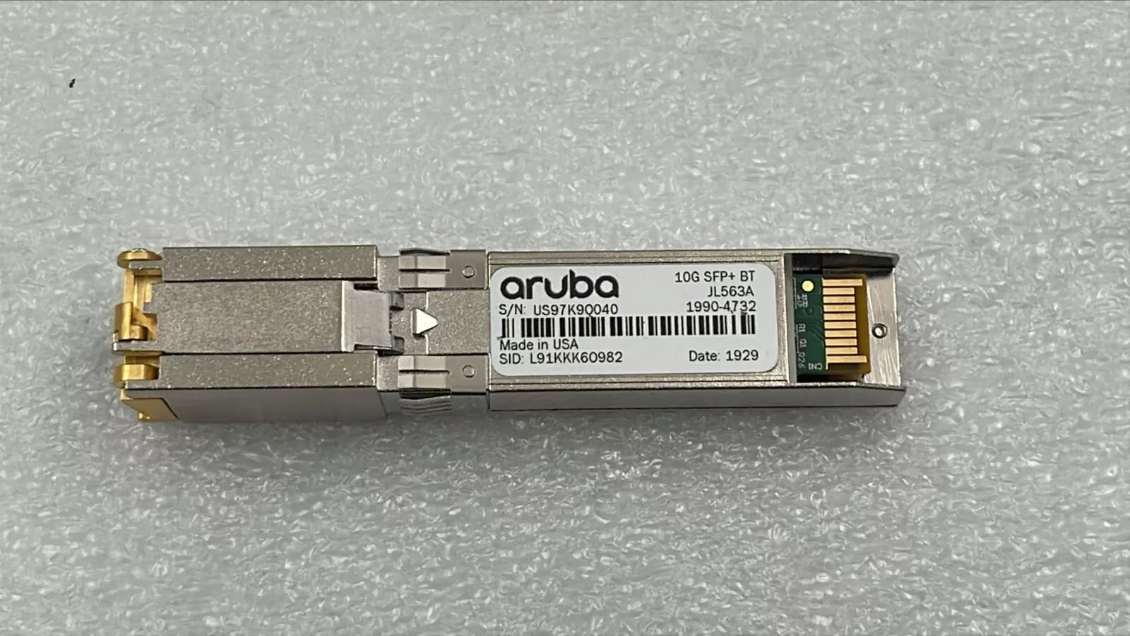 HPE Aruba JL563A 1990-4732 10G SFP+ BT Transceiver Module Ethernet