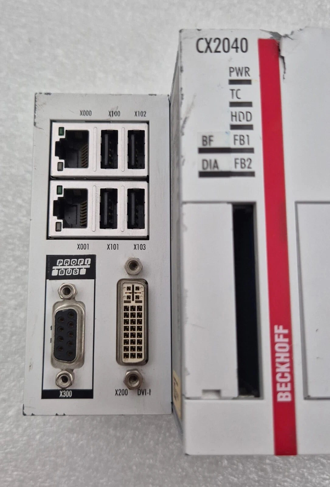 Beckhoff CX2040-0125 interface connectors and communication ports