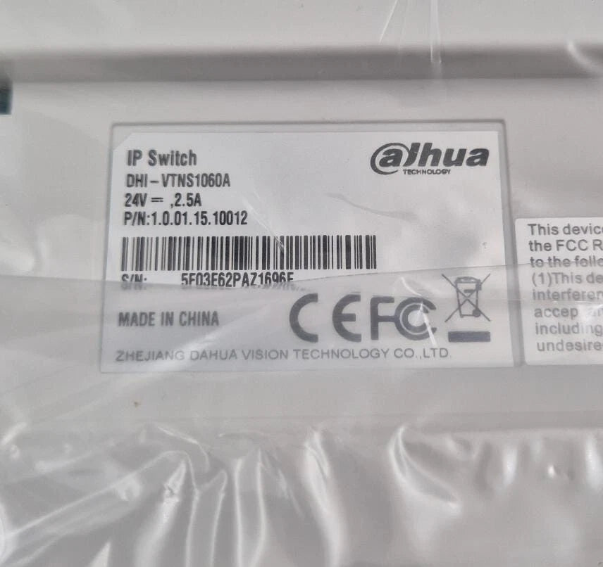 Dahua IP Switch DHI-VTNS1060A Network Power Supply Video Intercom Phone System