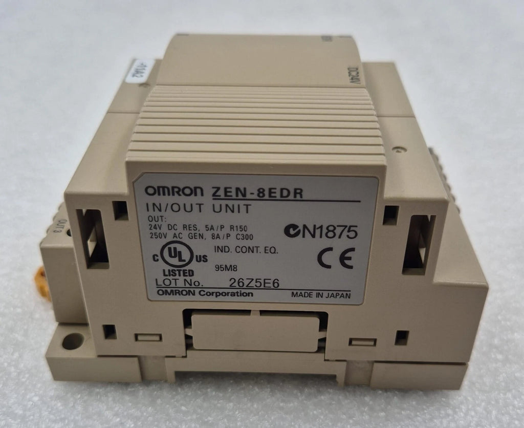OMRON ZEN-10C1DR-D-V1 CPU UNIT & ZEN-8EDR IN/OUT UNIT PROGRAMMABLE RELAY