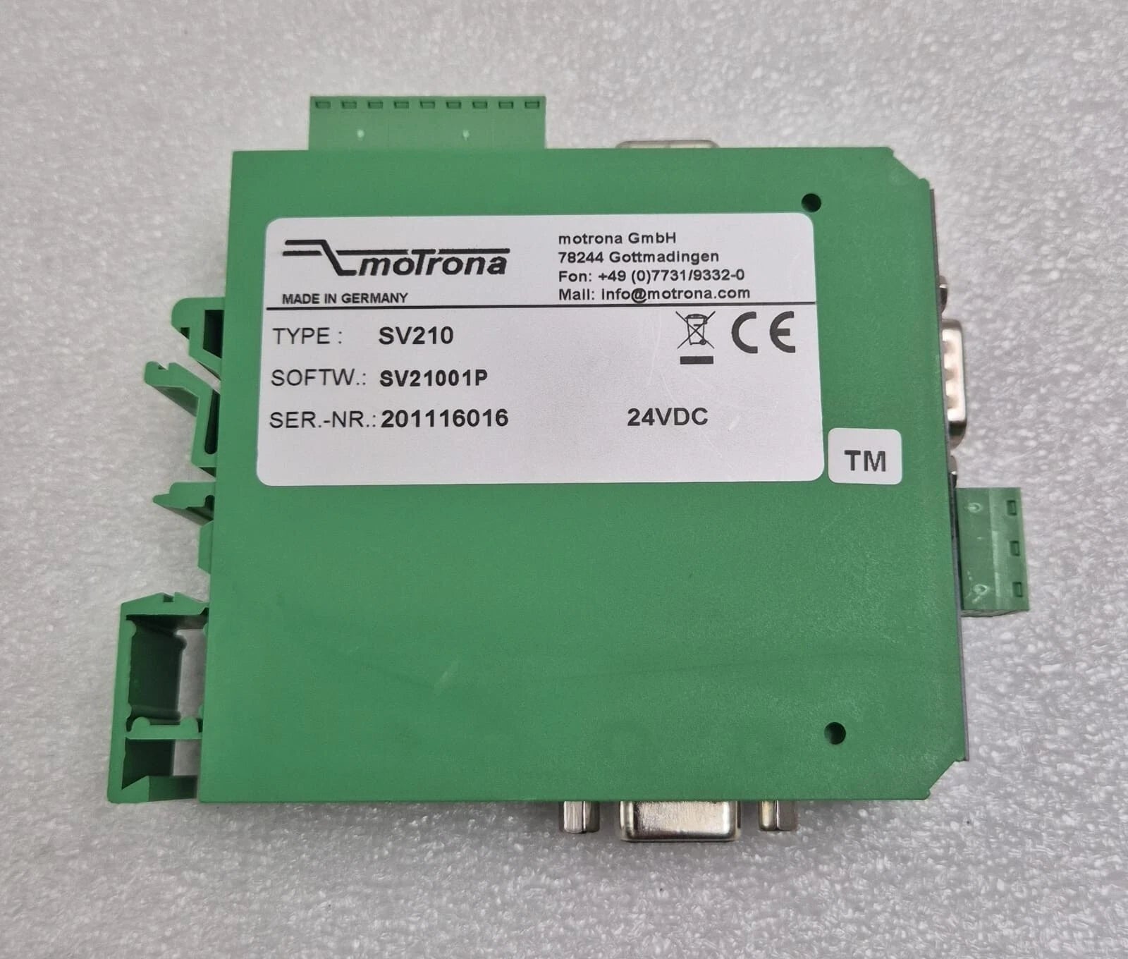 Motrona SV210 Encoder 24VDC Input Sine-Cosine Signal Distributor SW SV21001P