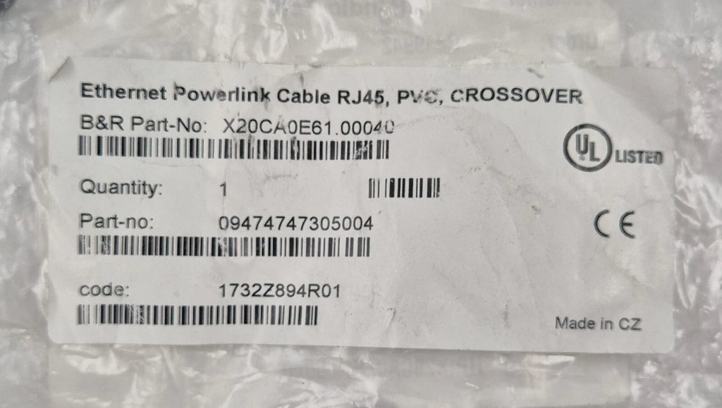 *NEW* B&R X20CA0E61.00040 Ethernet Powerlink Cable RJ45 PVC Connector 13