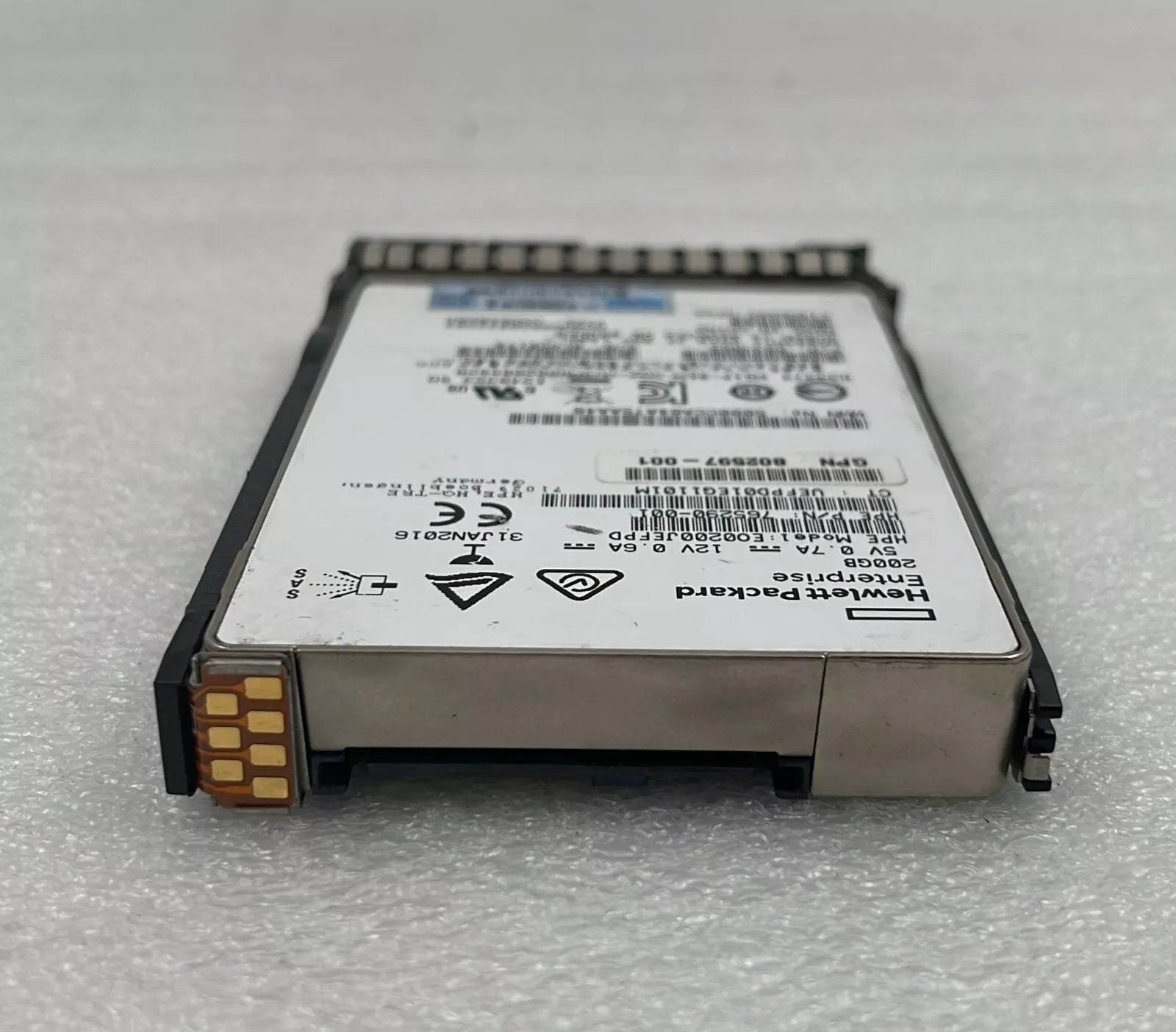 [LOT 3] HP 200G SSD SAS 2.5" EO0200JEFPD 765290-001 Server Hard Drive 802597-001