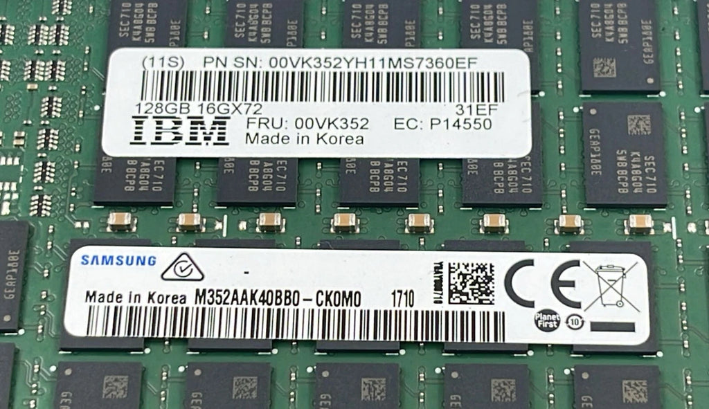 Samsung M352AAK40BB0-CK0M0 128GB 16GX72 1600MHZ DDR4 IBM 00VK352