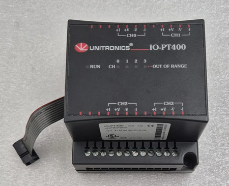 Unitronics IO-PT400 RTD temperature I/O expansion module front view