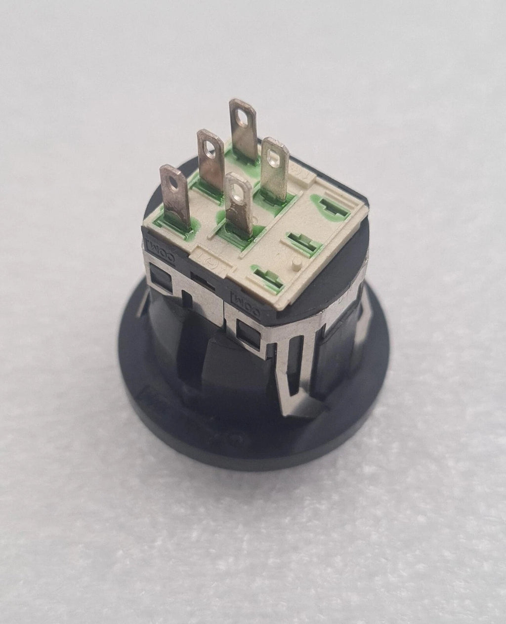 [LOT 3 PCS] NKK NIKKAI LB-15CK circular illuminated BLACK push button switch NEW