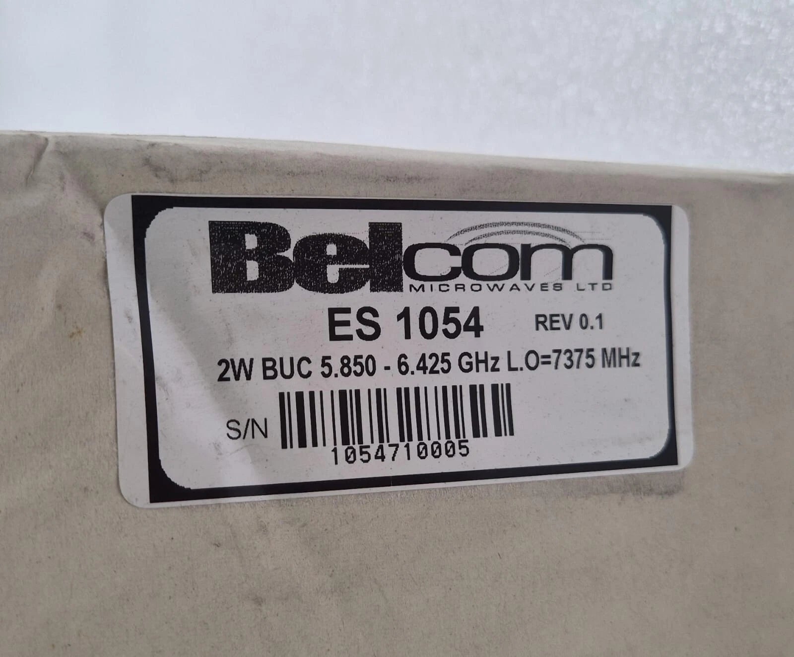*NEW* Belcom Microwaves ES 1054 2W BUC 5.85-6.425 GHz L.O 7375 MHz C-Band