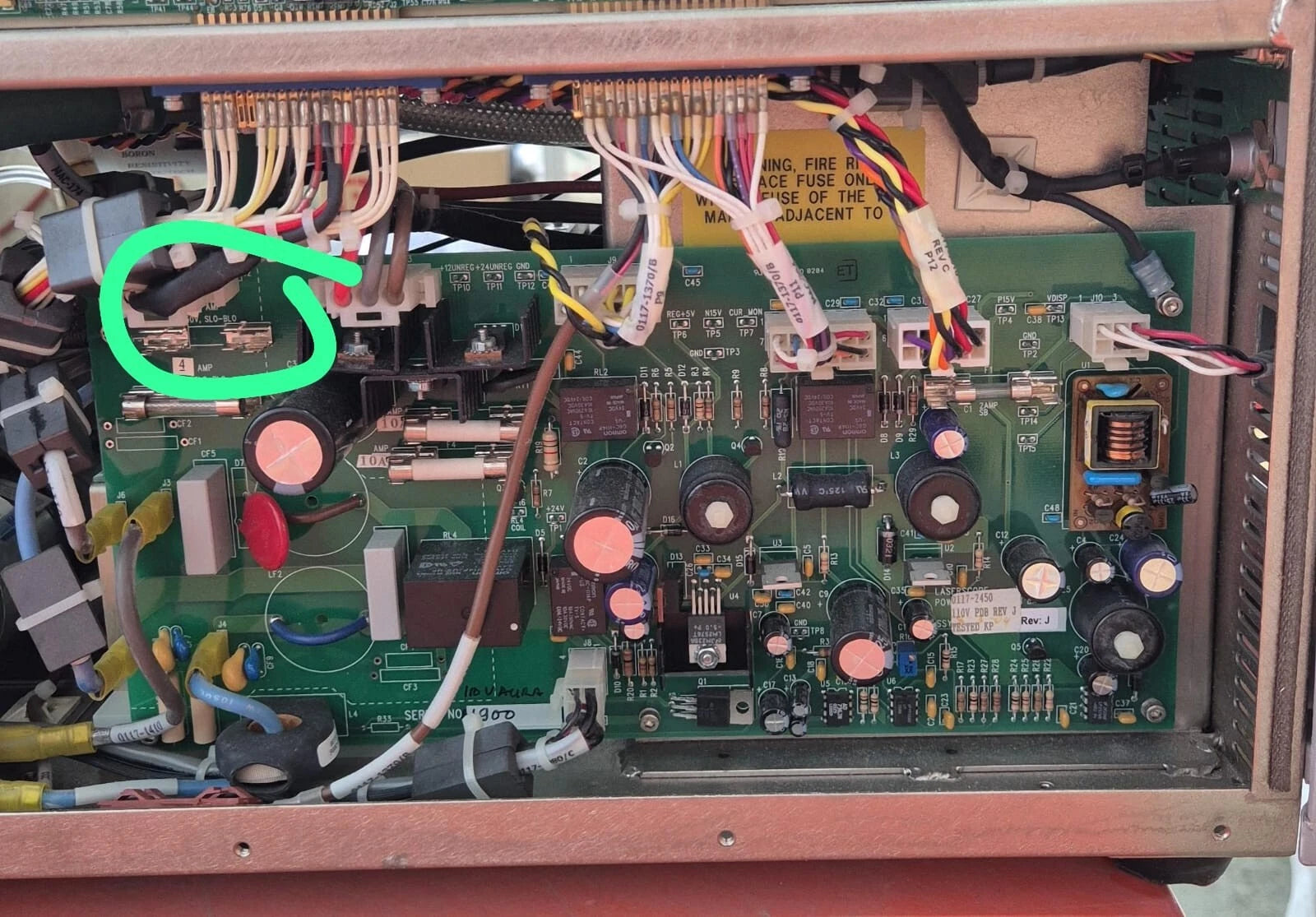 Aura i laser module internal section