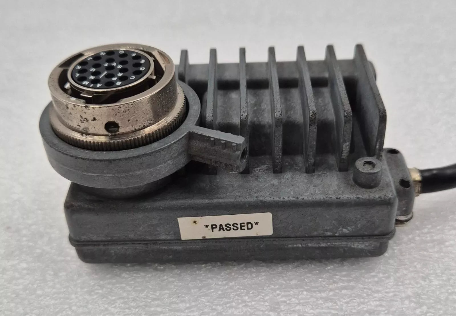 EDWARDS EXDC80 circular multi-pin connector close-up