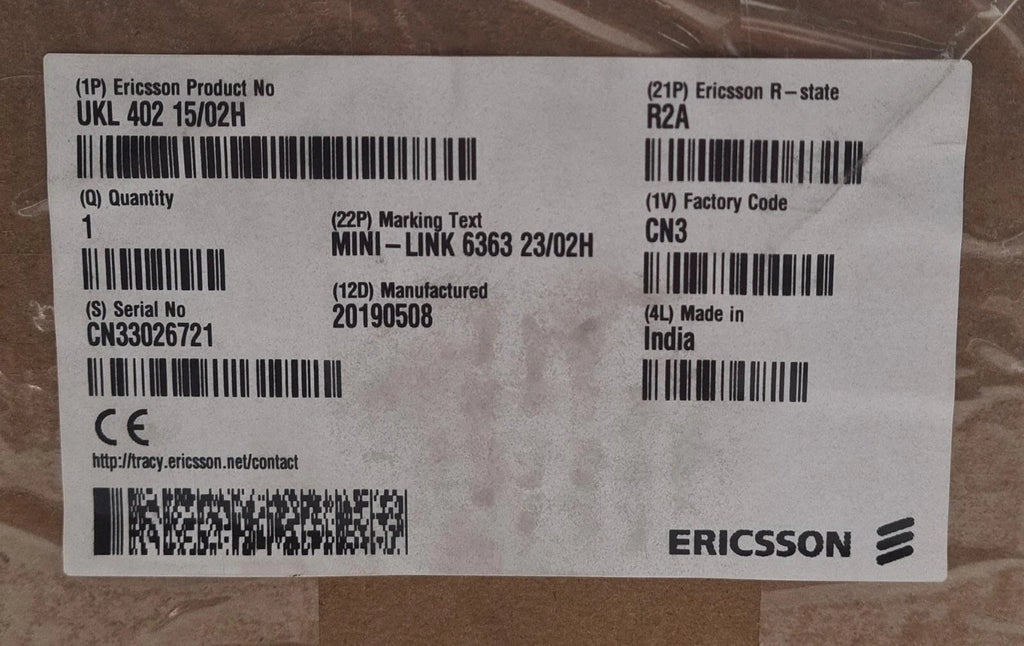 NEW - Ericsson Radio unit UKL 402 15/02H MINI-LINK 6363 23/02H R2A
