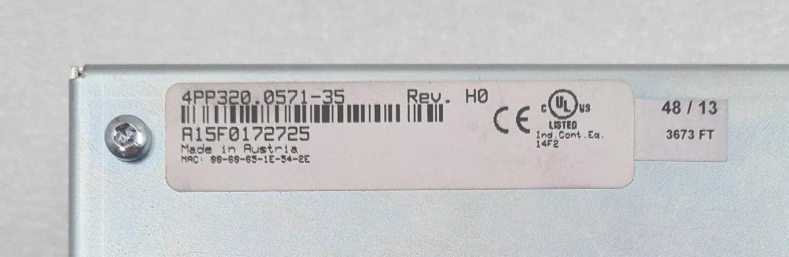 B&R Automation Power Panel 300 4PP320.0571-35 Rev. H0