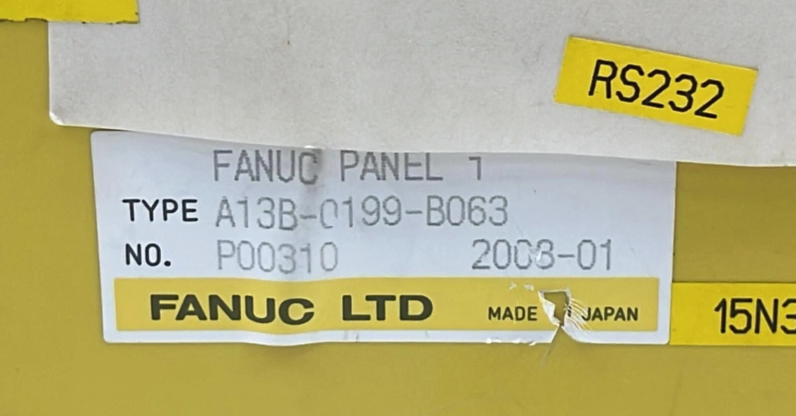 GE Fanuc 160i-MB Display Unit A13B-0199-B063 CNC Operator Panel Screen