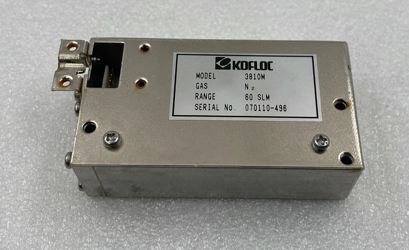 KOFLOC 3810M Mass Flow Sensor , Gas: N2 , Range: 60SLM