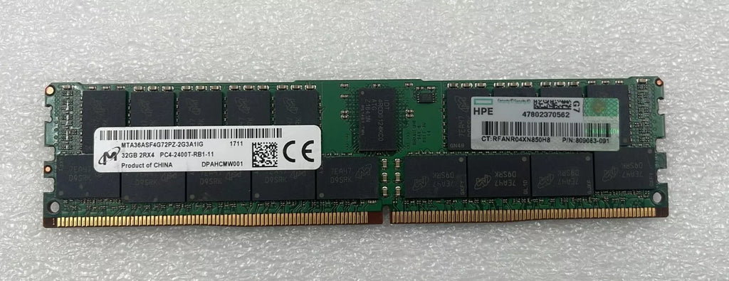 [LOT 4 PCS] MICRON 32GB 2RX4 PC4-2400T MTA36ASF4G72PZ-2G3A1IG Memory RAM