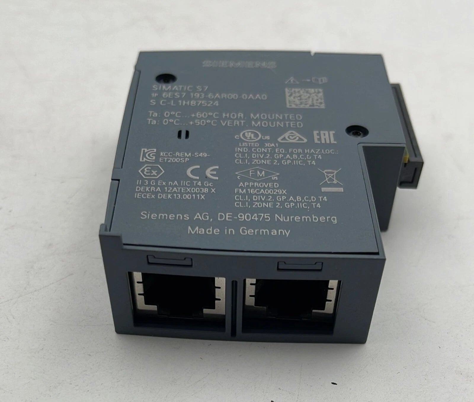 [LOT OF 3] Siemens SIMATIC ET200SP 6ES7 193-6AR00-0AA0 Bus adapter