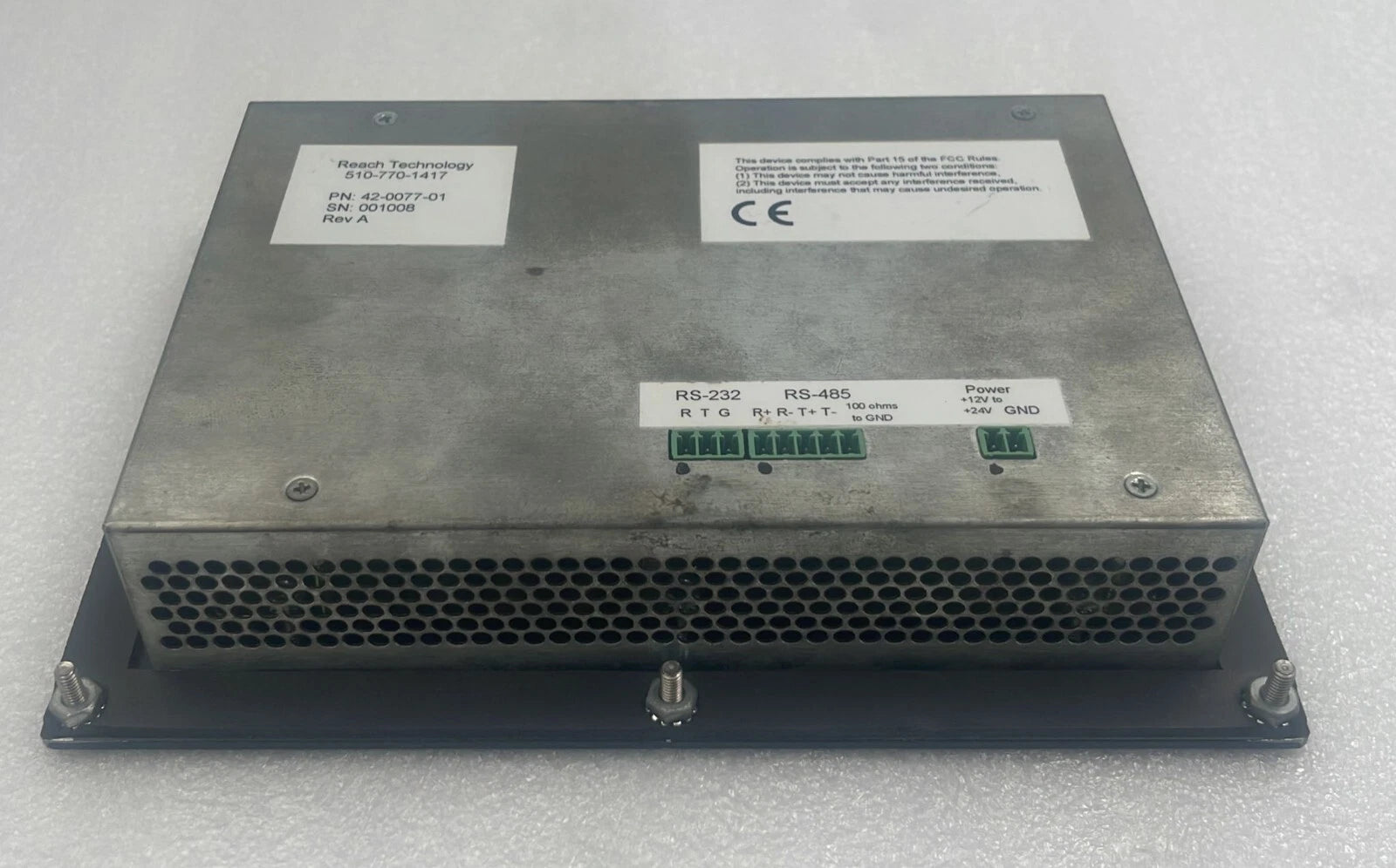 REACH TECHNOLOGY 510-770-1417 / 42-0077-01 Screen Panel LCD 6"