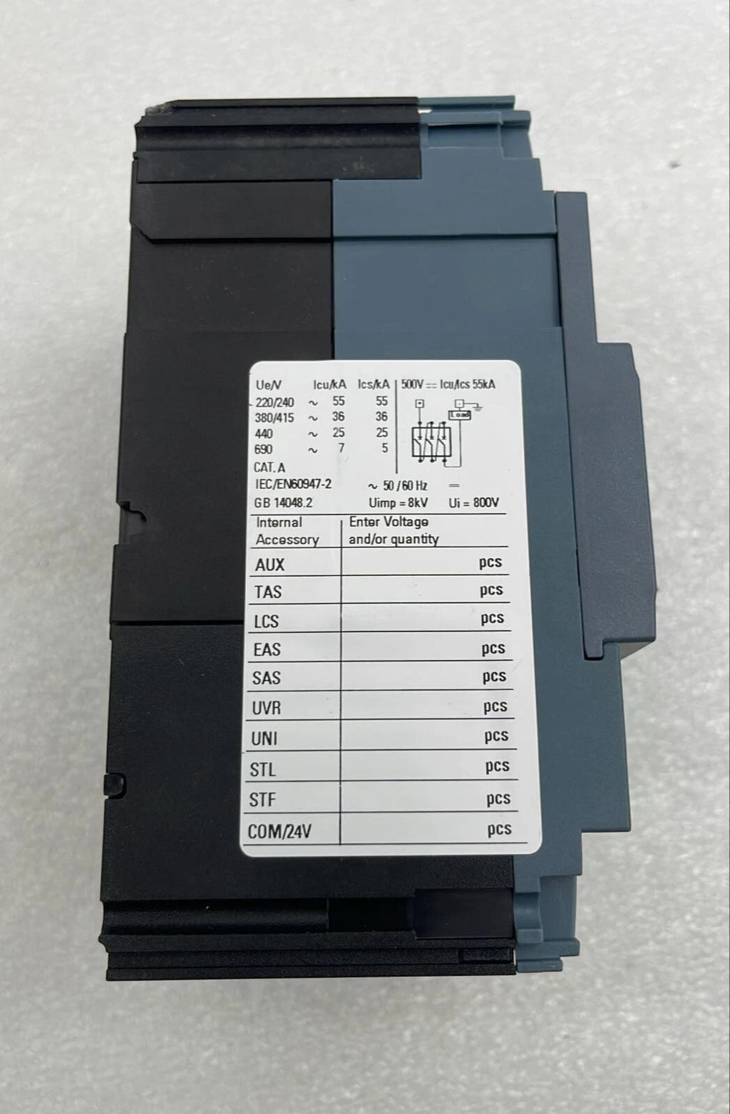*NEW* Siemens 3VA1116-4EF36-0AA0 Molded Case Circuit Breaker FRAME 160 S