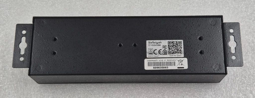 StarTech ST1030USBM 10-Port USB 3.0 Hub 5Gbps 7-24V DC ESD Surge Protection