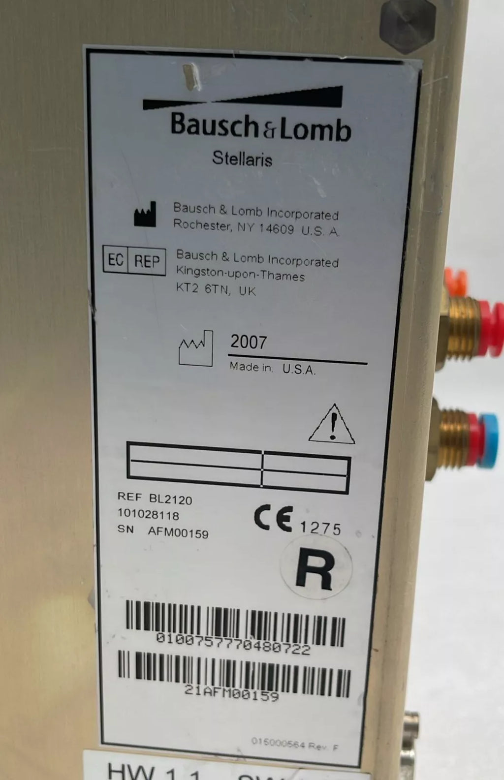 Bausch & Lomb Stellaris BL2120 system control board medical module