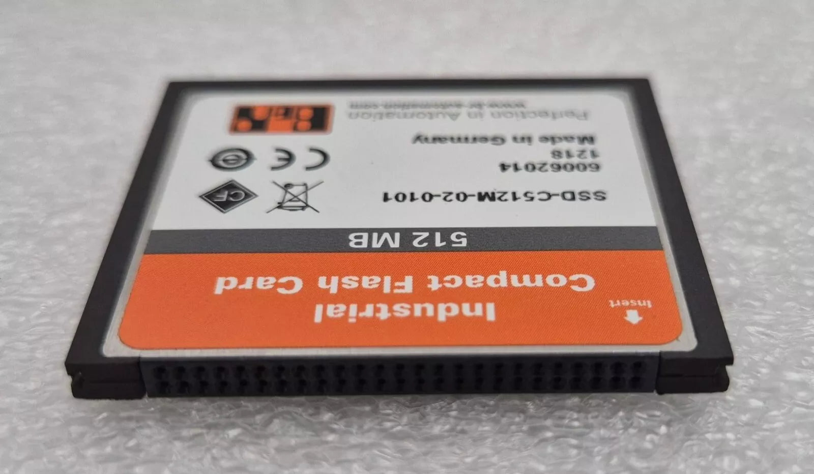 B&R 5CFCRD.0512-06 Rev. D0 Industrial Compact Flash Card 512MB SSD-C512M-02-0101