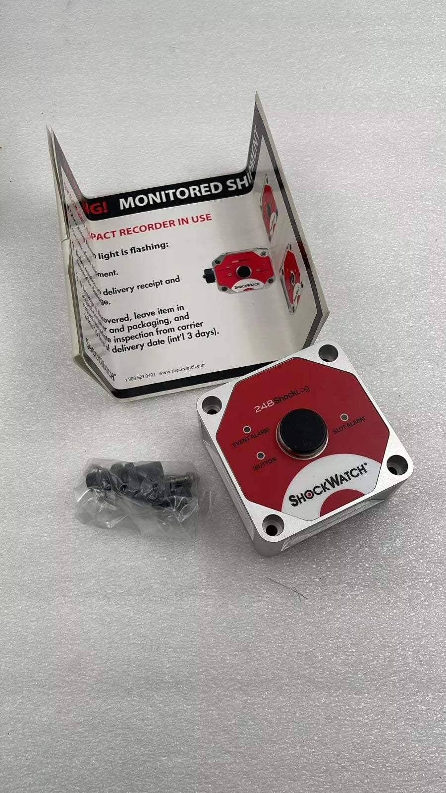 **NEW** ShockWatch Model 248 ShockLog Impact Recorder Data 248SG010H0Z0