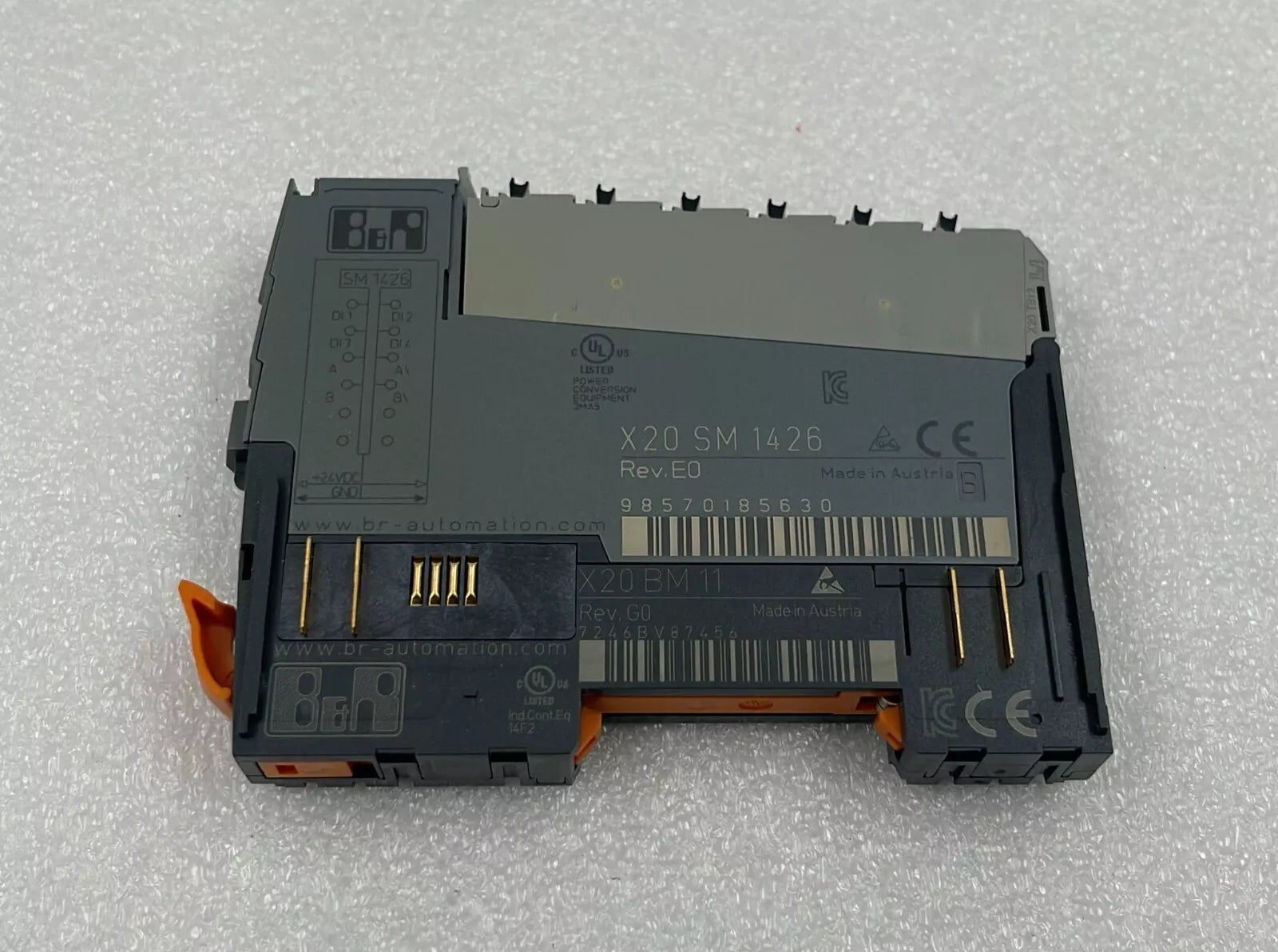B&R Automation X20 SM 1426 Digital PLC I/O Output Module W/ X20 BM 11 Base