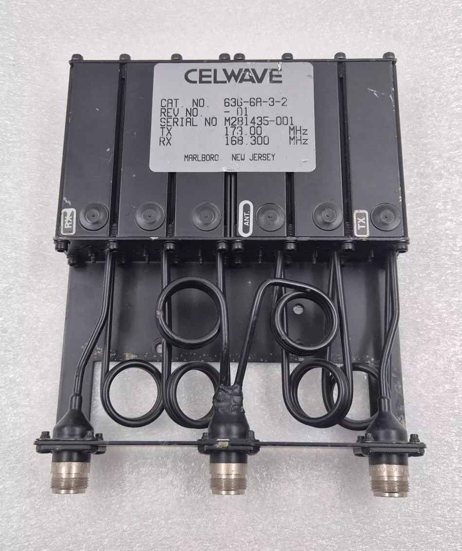 CELWAVE Duplexer 636-6A-3-2 Radio Frequency Systems RFC 168.3-173 MHz
