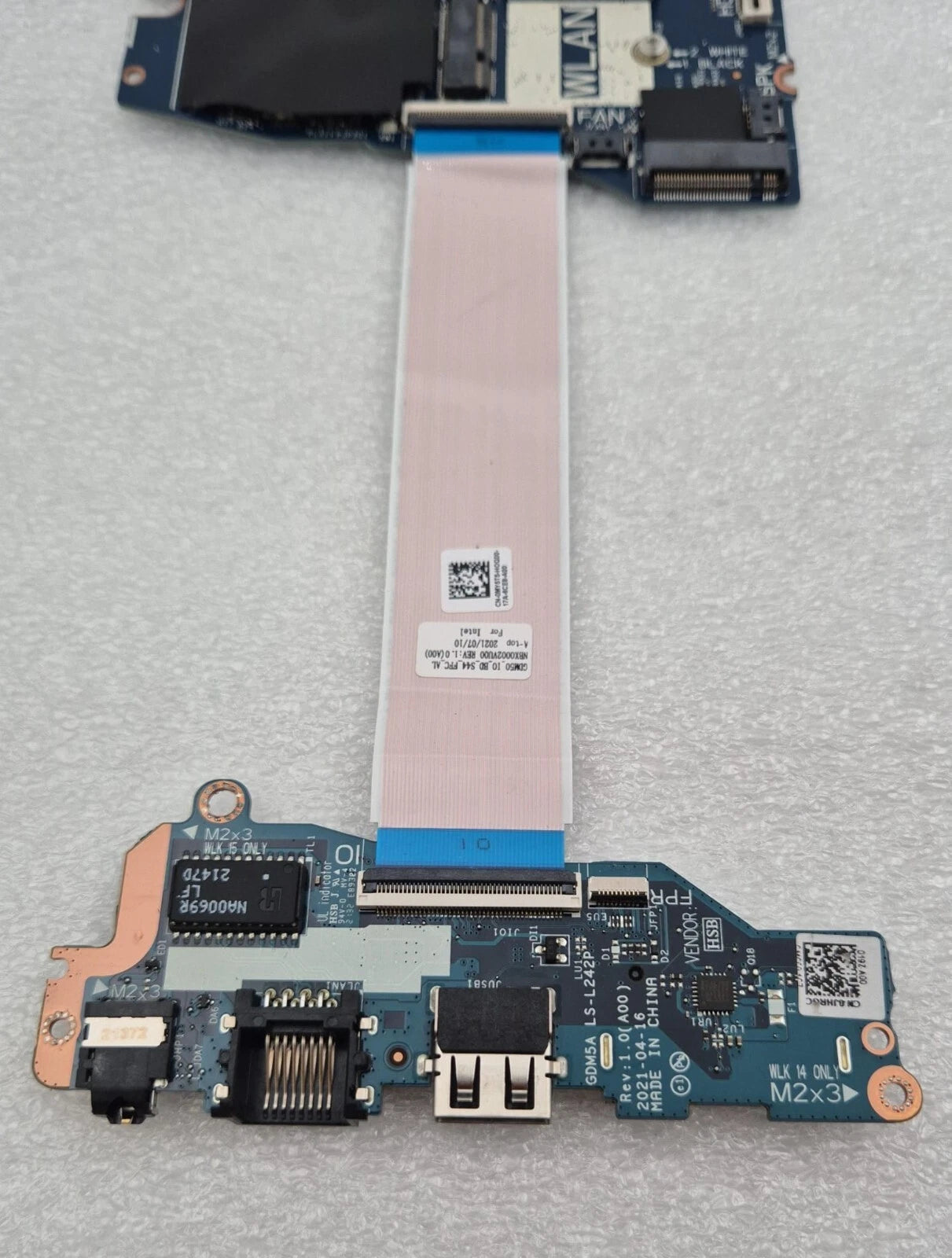 Dell Vostro 3510 GDM50 LA-L241P Laptop i5 Motherboard & GDM5A LS-L242P USB SD IO