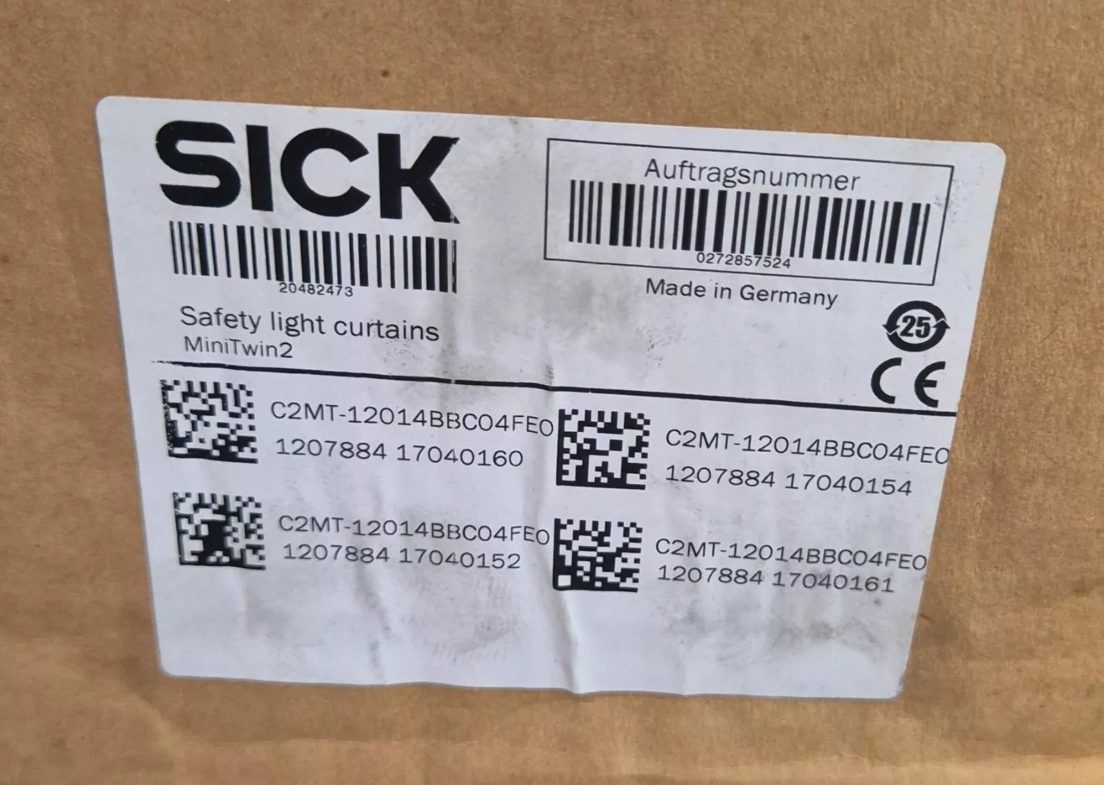 NEW - SICK miniTwin2 C2MT-12014BBC04FE0 1207884 Safety Light Curtains Sensor