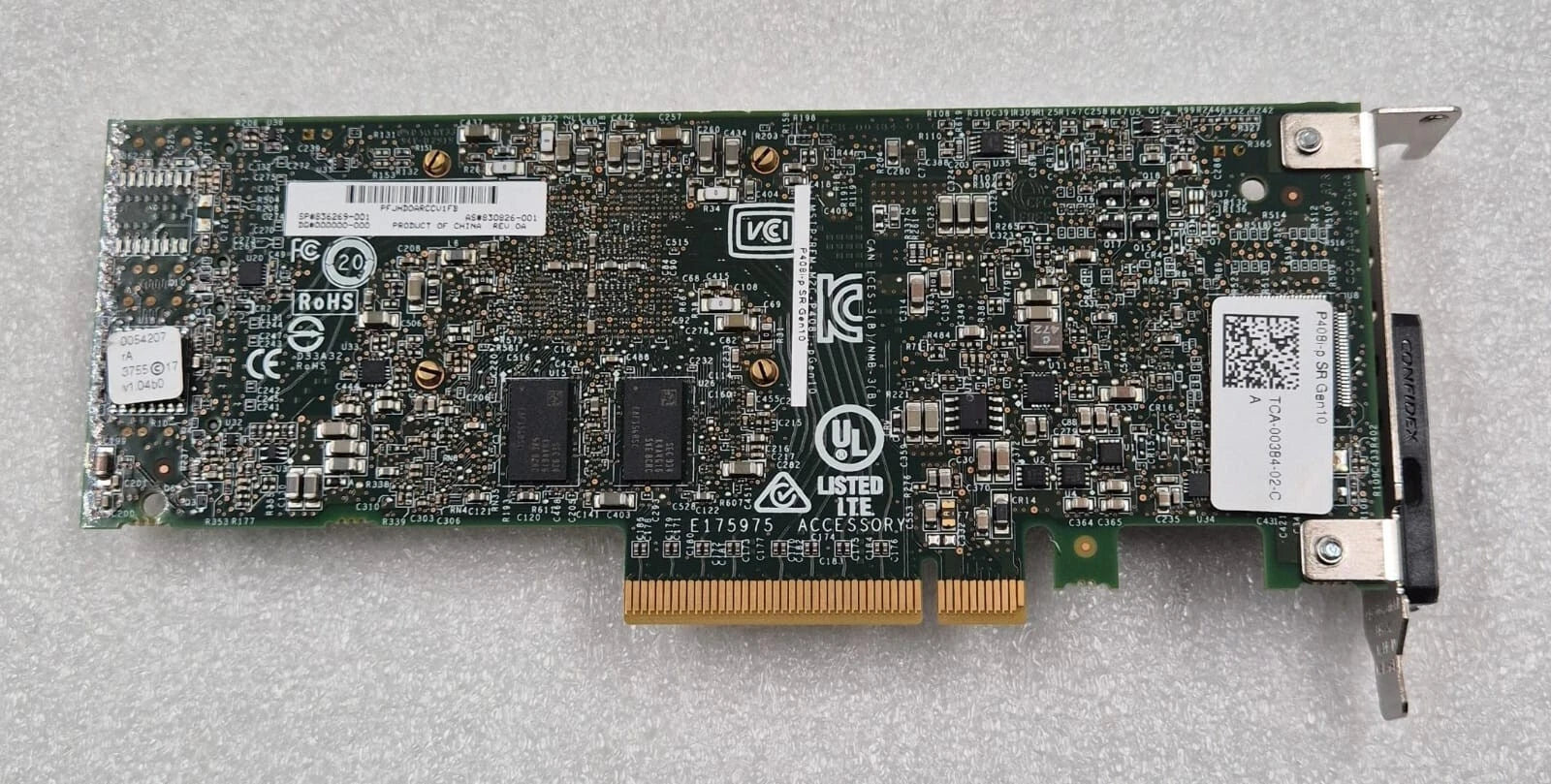 HPE P408i-p SR Gen10 2GB 12 Gb/s SAS Smart Array Raid Card 836269-001 830826-001