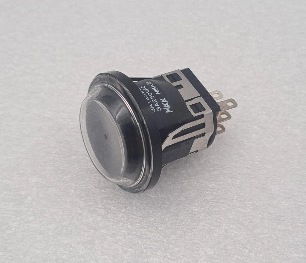 [LOT 3 PCS] NKK NIKKAI LB-15CK circular illuminated BLACK push button switch NEW