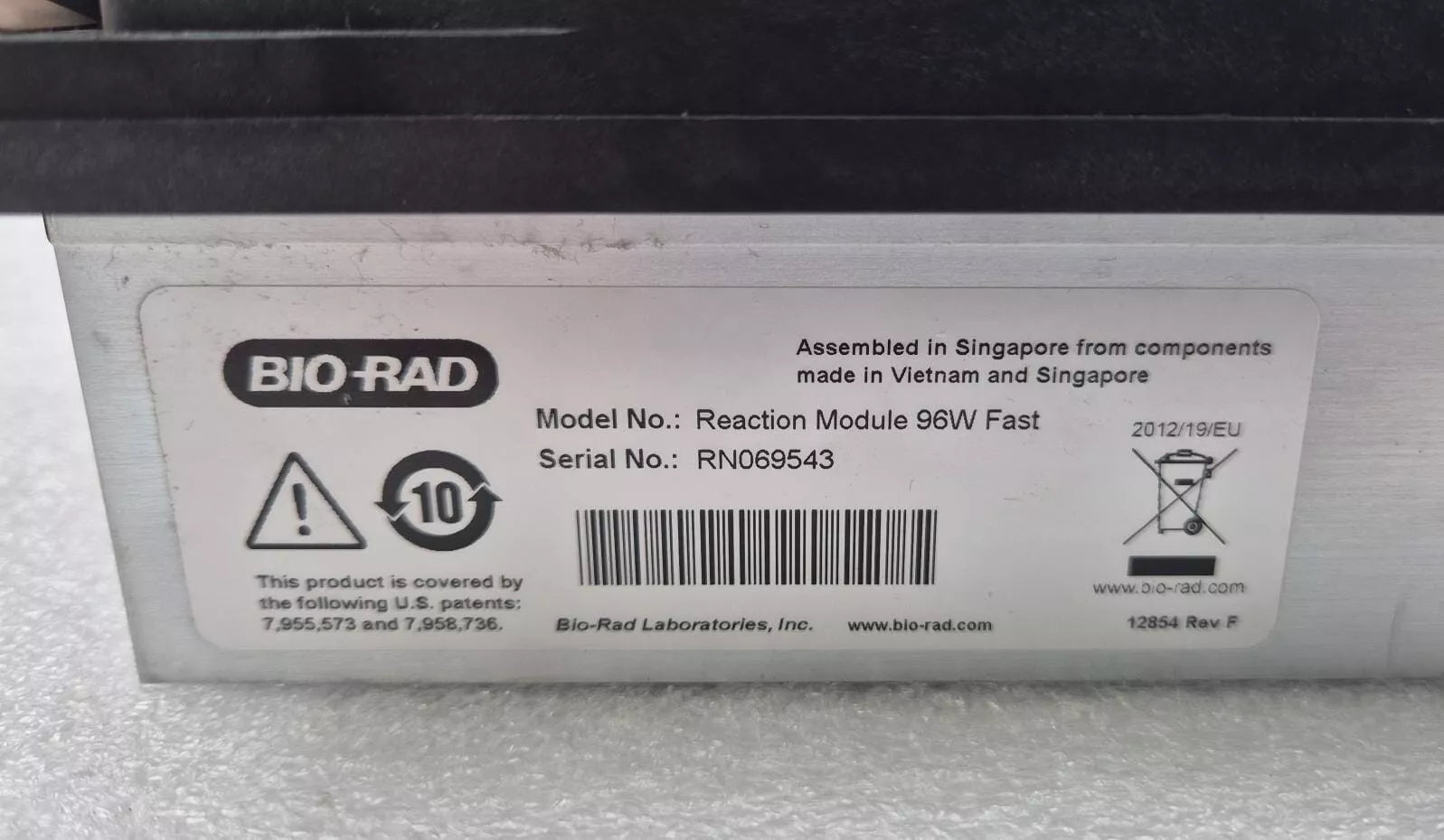 Bio-Rad Reaction Module 96W Fast Thermal Cycler Block **FOR PARTS**