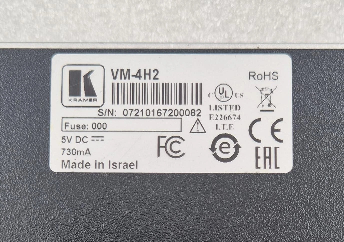 KRAMER MegaTOOLS VM-4H2 4K HDMI 2.0 1:4 DA Distribution Amplifier