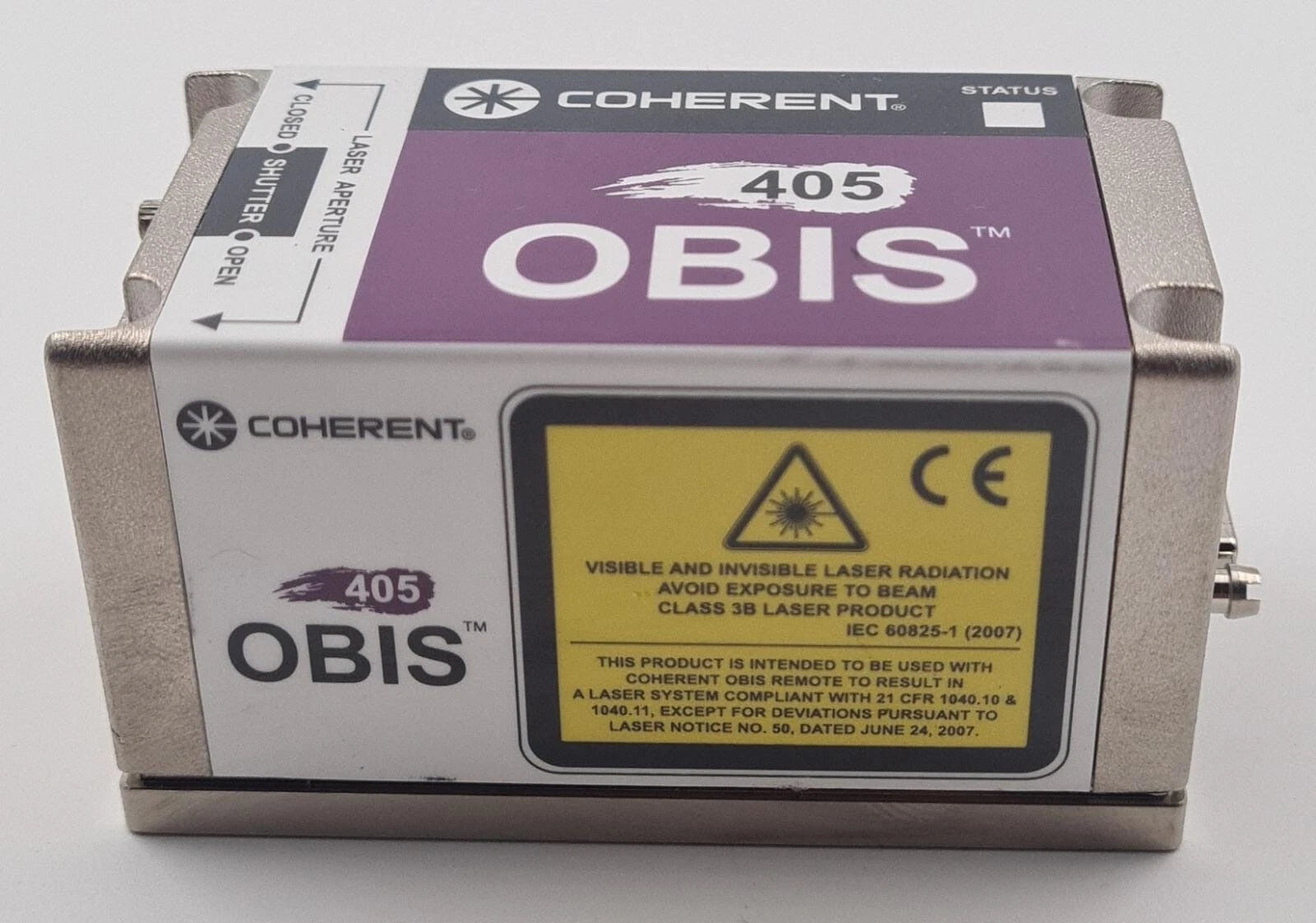 NEW - COHERENT OBIS 405 Laser Head 1185048 Rev. AD 401nm 50-150mW