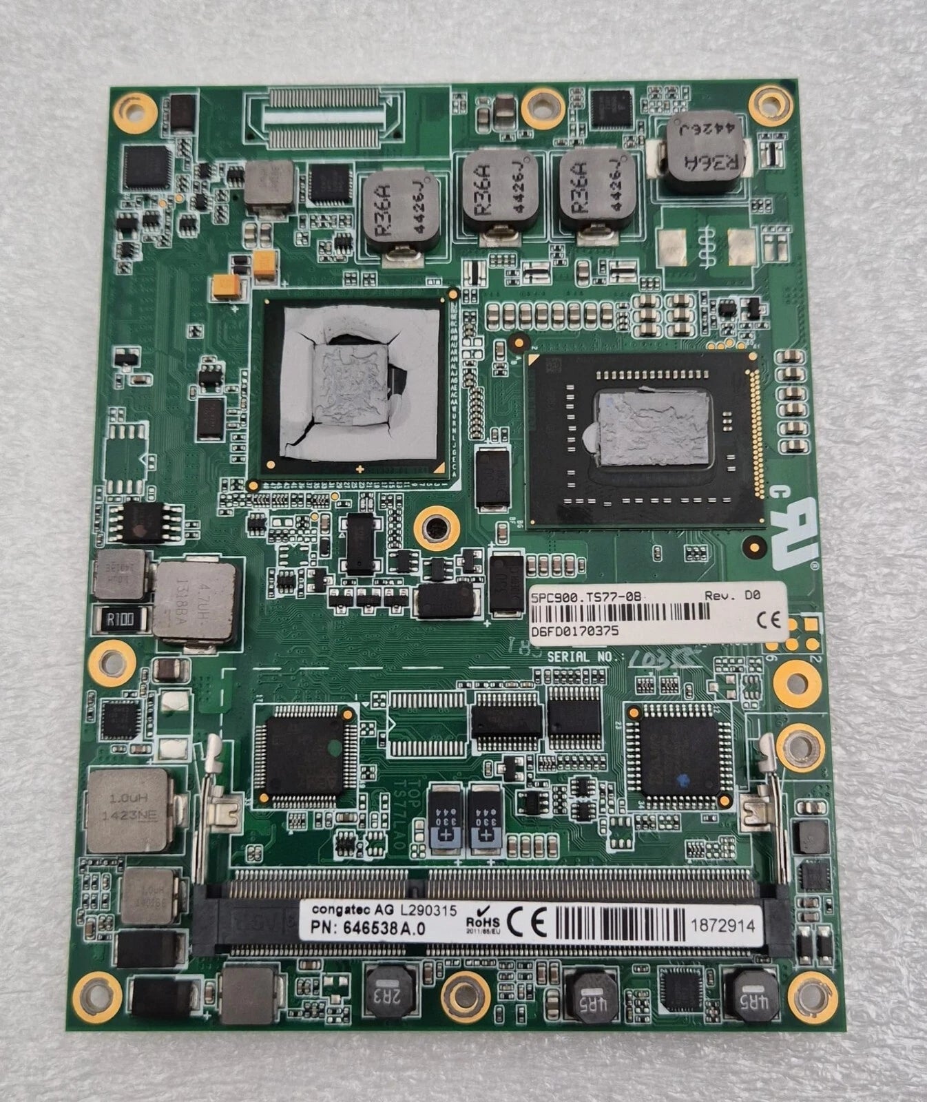 B&R Automation Motherboard 5PC900.TS77-08 CPU Board W/ 5MMDDR.1024-03 for PC 910