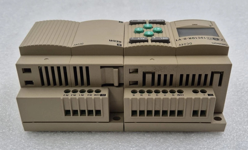 OMRON ZEN-10C1DR-D-V1 CPU UNIT & ZEN-8EDR IN/OUT UNIT PROGRAMMABLE RELAY