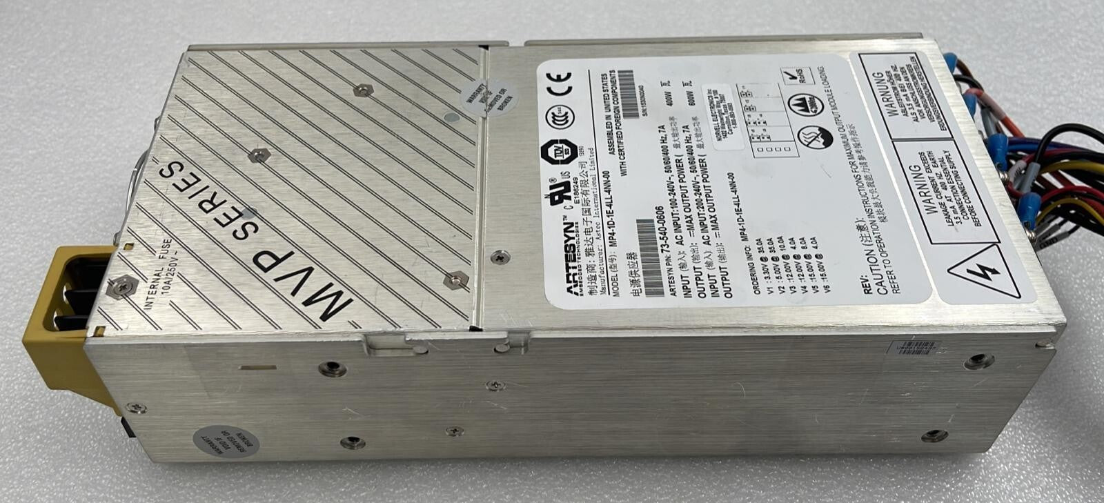 ARTESYN MVP SERIES MP4-1D-1E-4LL-4NN-00 Power Supply 73-540-0606