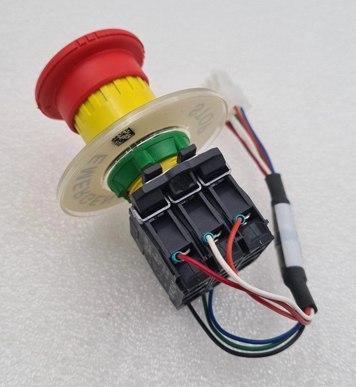 NEW - Schneider Electric Emergency Stop Push Button W/ Contact Block ZBE-102
