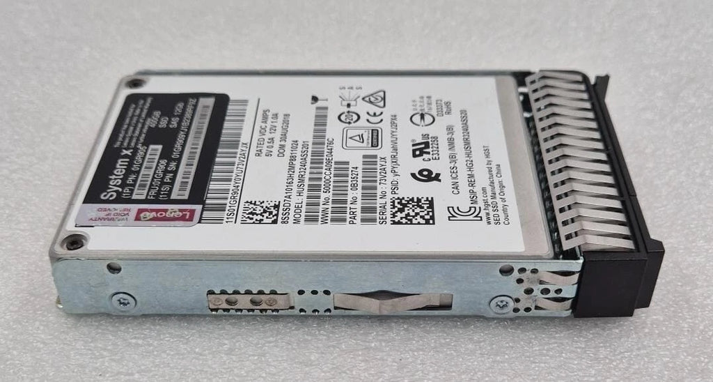 Lenovo System X 01GR905 01GR906 400GB SSD SAS 12Gb/s 2.5