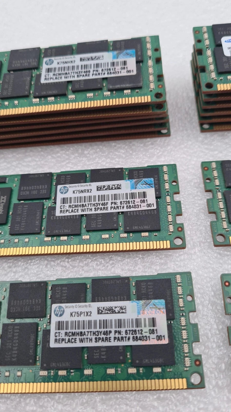 [LOT 16] SAMSUNG 16GB 2Rx4 PC3-12800R DDR3 M393B2G70BH0-CK0Q9 Server Memory RAM