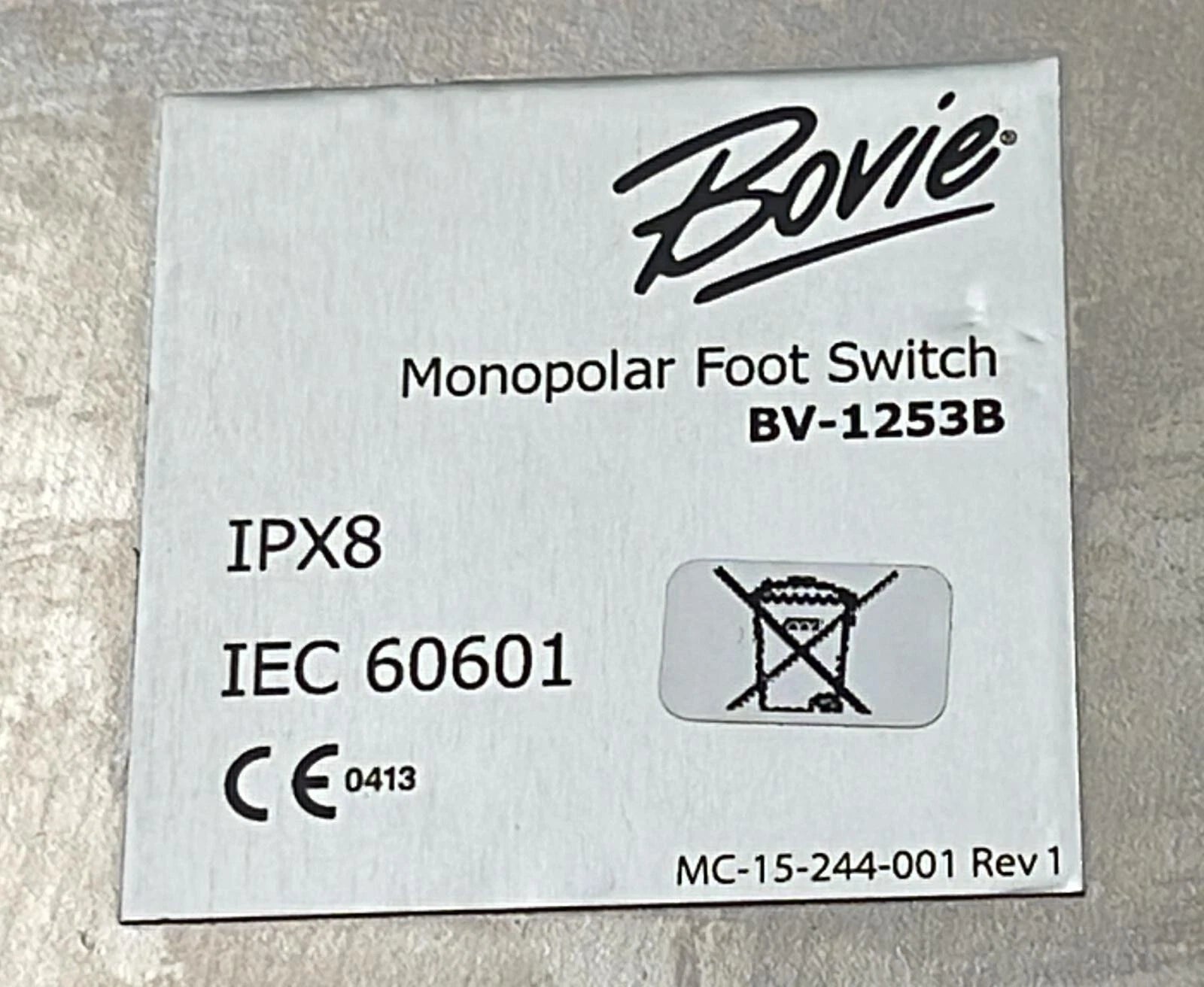 Bovie BV-1253B Monopolar Foot Switch