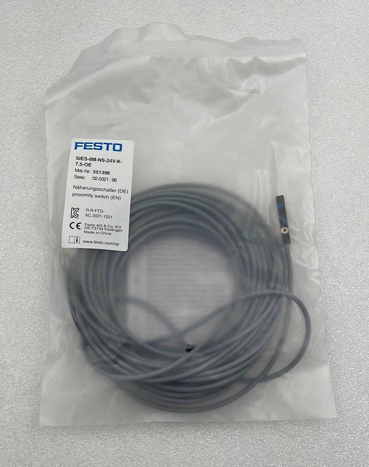 [LOT OF 4] NEW - FESTO 551396 Proximity Sensor SIES-8M-NS-24V-K-7,5-OE