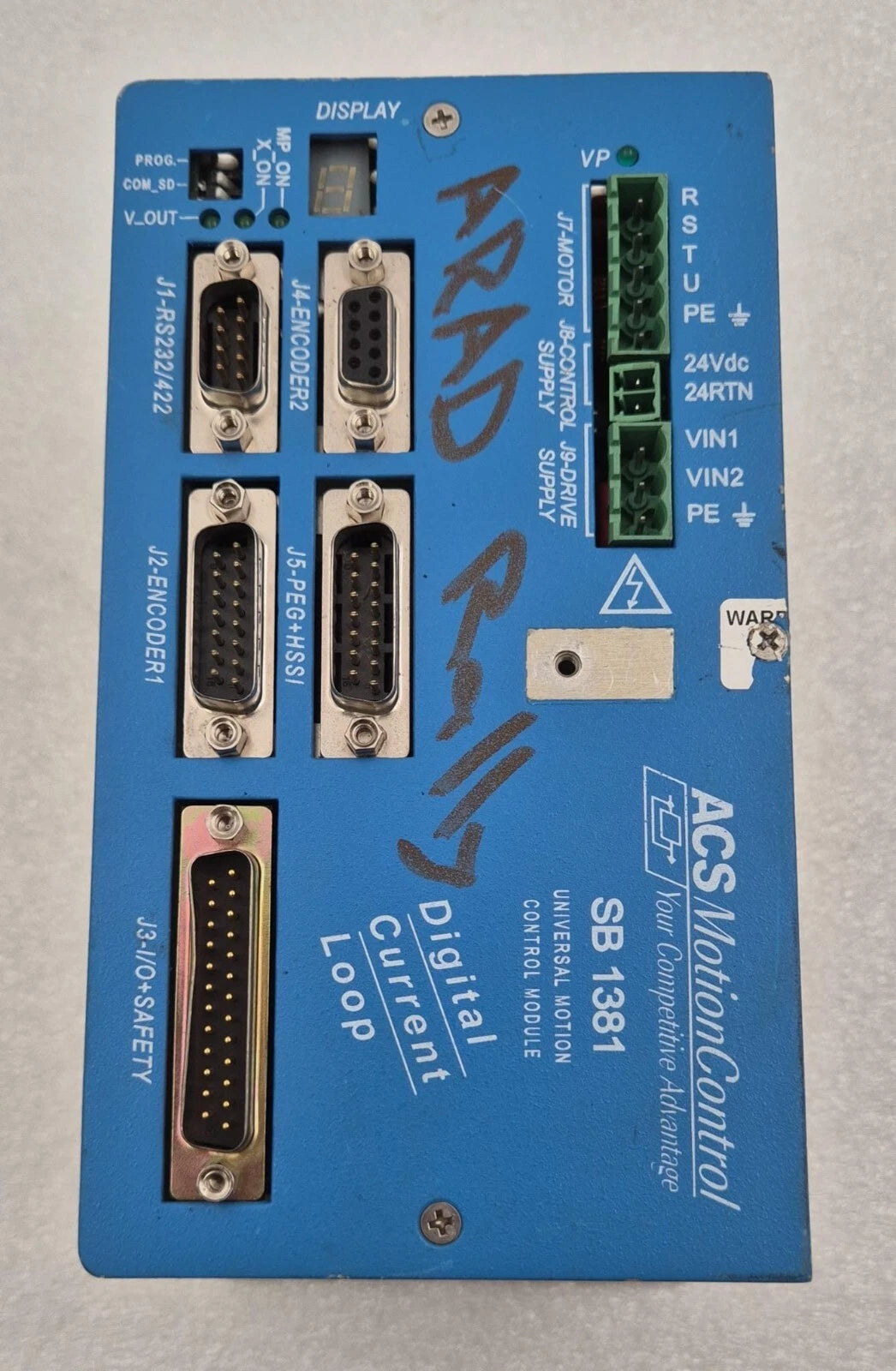 ACS MOTION CONTROL SB1381-C-E-R-A-BCS UNIVERSAL MOTION CONTROL MODULE **AS-IS**