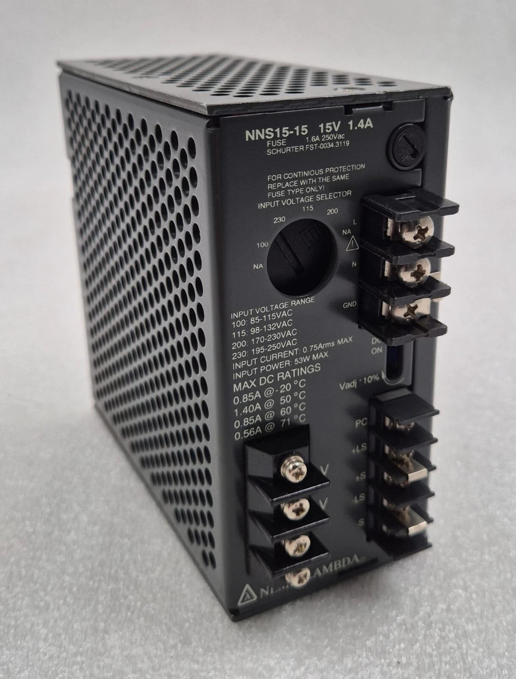 NEMIC-LAMBDA NNS15-15 15V 1.4A Linear Power Supply NN Series