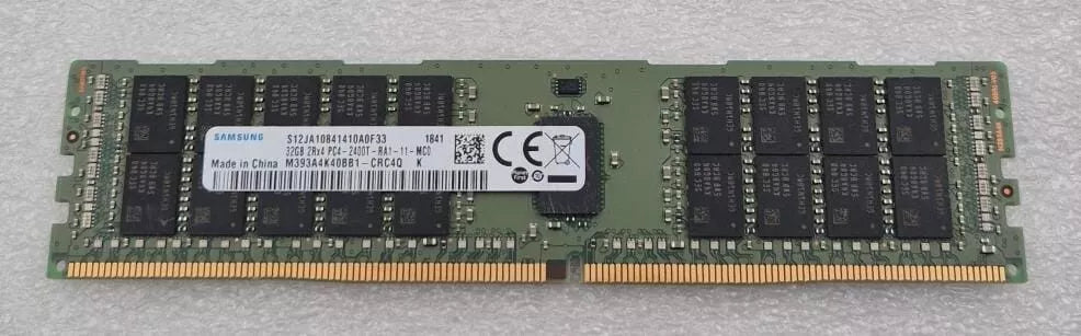 LOT 8 PCS- SAMSUNG 32GB 2Rx4 PC4-2400T M393A4K40BB1-CRC4Q DDR4 Memory Server RAM